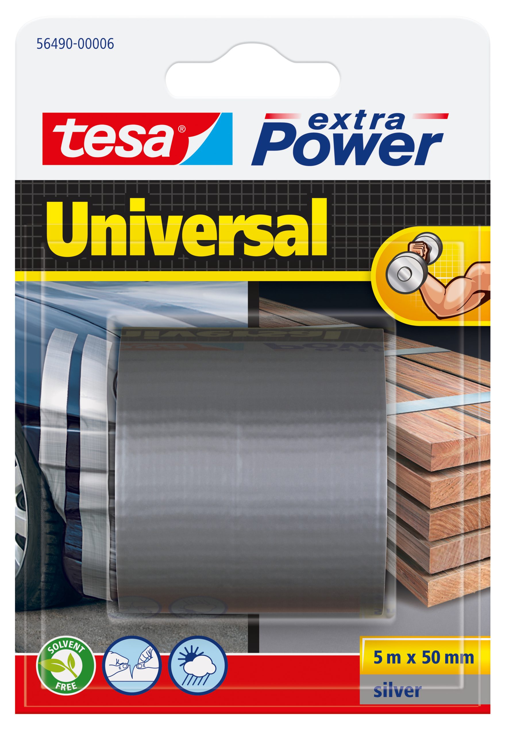 56490-00006-01
4042448023148
tesa Extra Power Universal Grey 5m:50mm